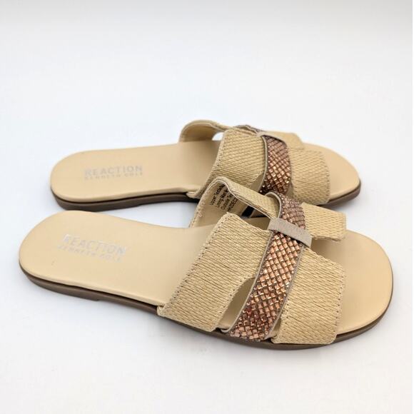 Reaction Kenneth Cole Whisp Sandals Women's Natural Weave Size US5M EU35 - Picture 3 of 10